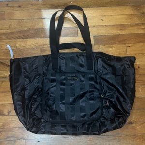 NWT Black Stripe Victorias Secret Weekender Tote